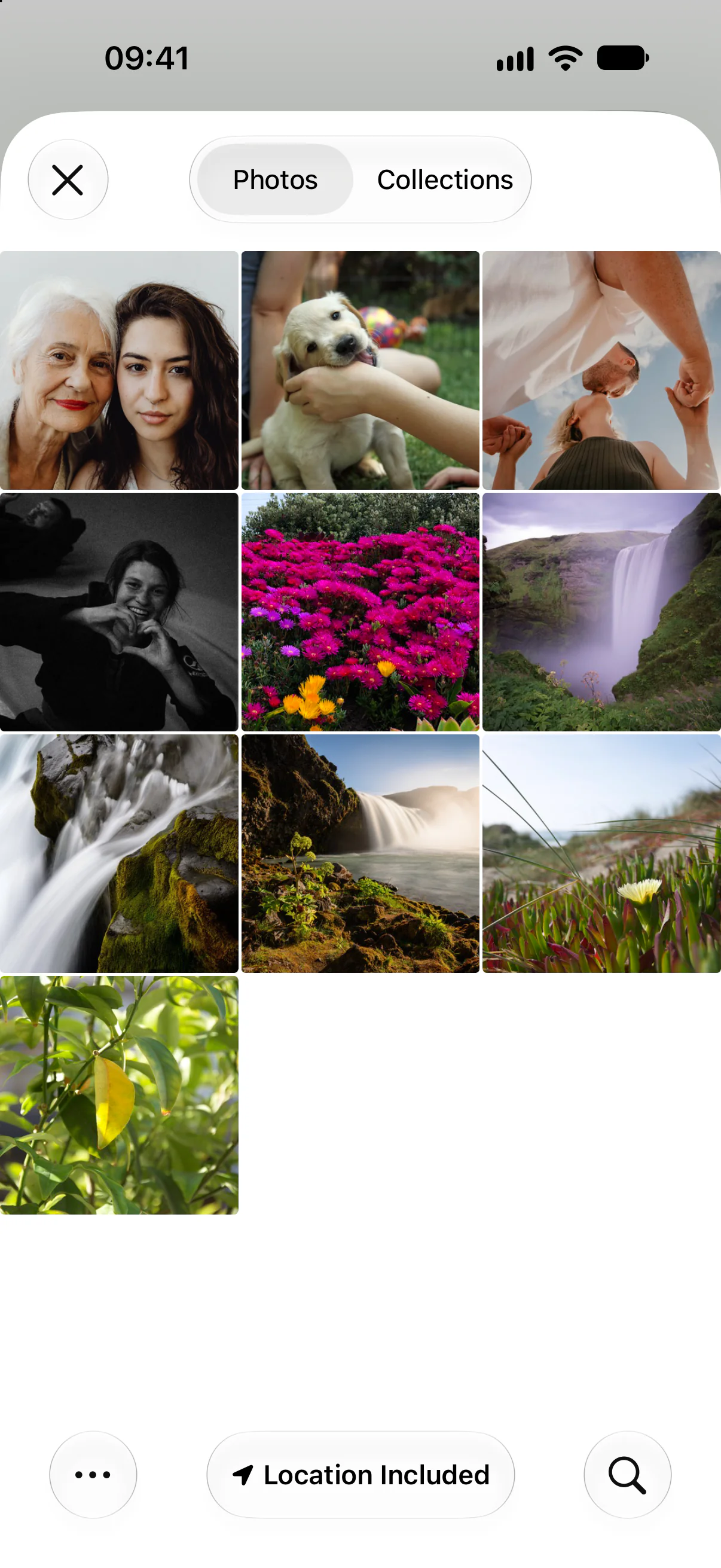 Choosing a photo in Passful